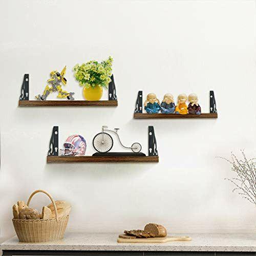 Brand - Umi Rustic Floating Shelves Set of 3, Wall Shelf for Bedroom Living Room Office Kitchen 3