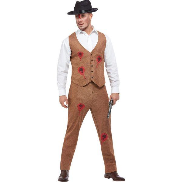 Smiffys Clyde Zombie Gangster Costume 1