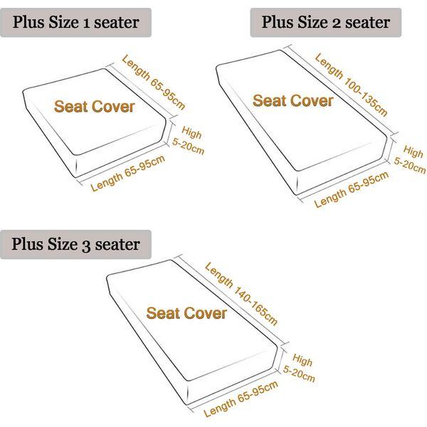 EURHOWING Stretch Velvet Couch Cushion Covers for Sectional Sofa L Shape,Sectional Sofa Cover Soft Slipcover Replacement for L Shaped Sofa with Elastic Edge,Washable(2-Seater Cover,Brown) 2