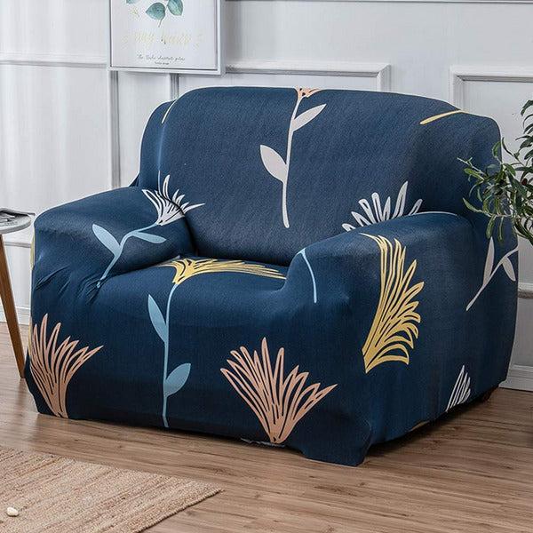 Yeahmart Sofa Cover 1 2 3 Seater Sofa Slipcovers Printed Stretch Couch Cover Polyester Spandex Furniture Protector Cover (1 Seater, Pattern #Wildflower) 3