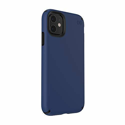 Speck iPhone 11 Case - Presidio Pro - Protective Thin Slim Soft Touch Finish Grip Anti Scratch Dual-Layer Protective Cover - Coastal Blue/Black 4