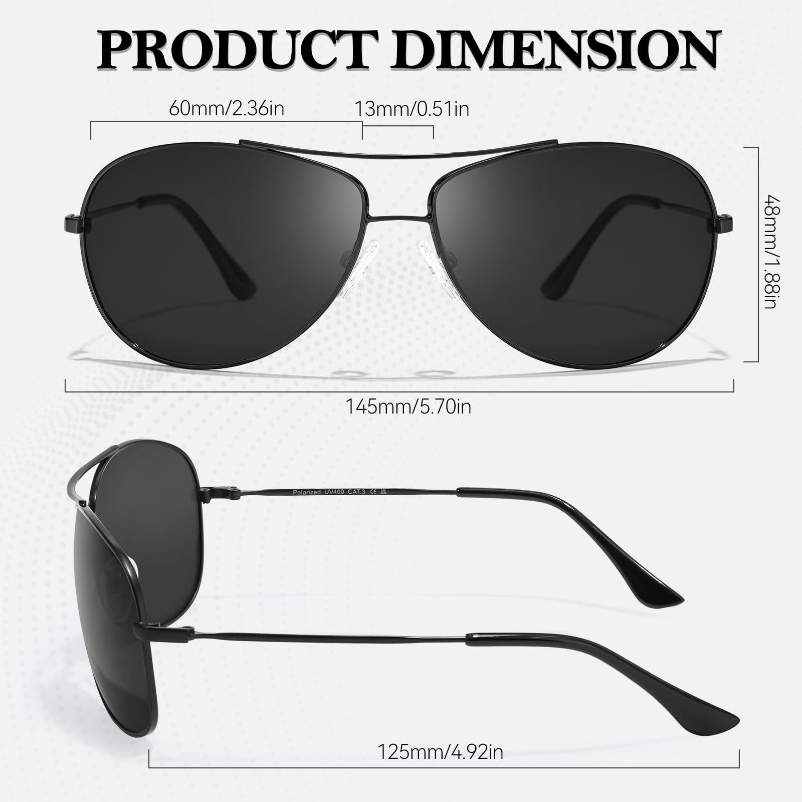 SODQW Polarised Sunglasses Men with UV400 Protection Retro Pilot-Style Aluminum Metal Frame Shades Ultra Light D-Fashion and Stylish Glare Blocking 1