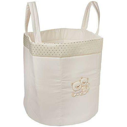 Italbaby Happy Family Round Basket for Toys, Ivory, Multi-Color, One Size 0