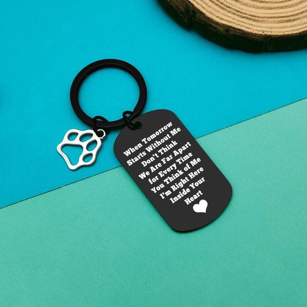 Loss of Pet Gift Pet Memorial Keychain Keyring Pet Memorial Keyring Family Dog Family Cat Family Pet Keychain Key Ring Pet Sympathy Gift for Pet Lover Dog Cat Keychain Remembrance Gift 4