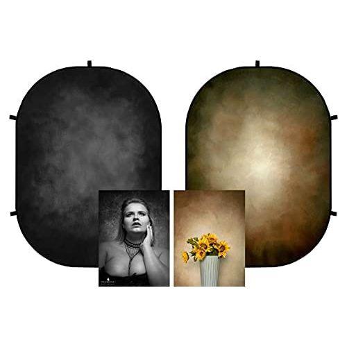 Kate 1.5x2m Black/Brown Collapsible Backdrop Collapsible Background Pop Up Photo Backdrops Photo Studio Props 0