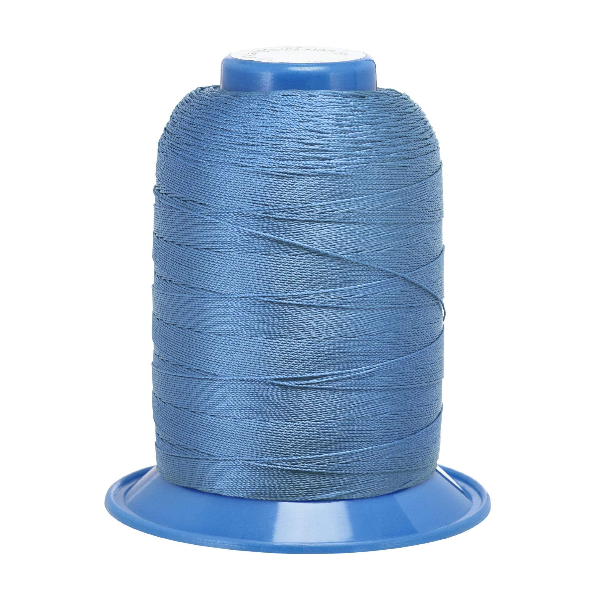 sourcing map Bonded Polyester Sewing Thread 610 Yards 420D/0.45mm Extra Strong Upholstery Thread for Manual and Machine Sews (Blue) 0