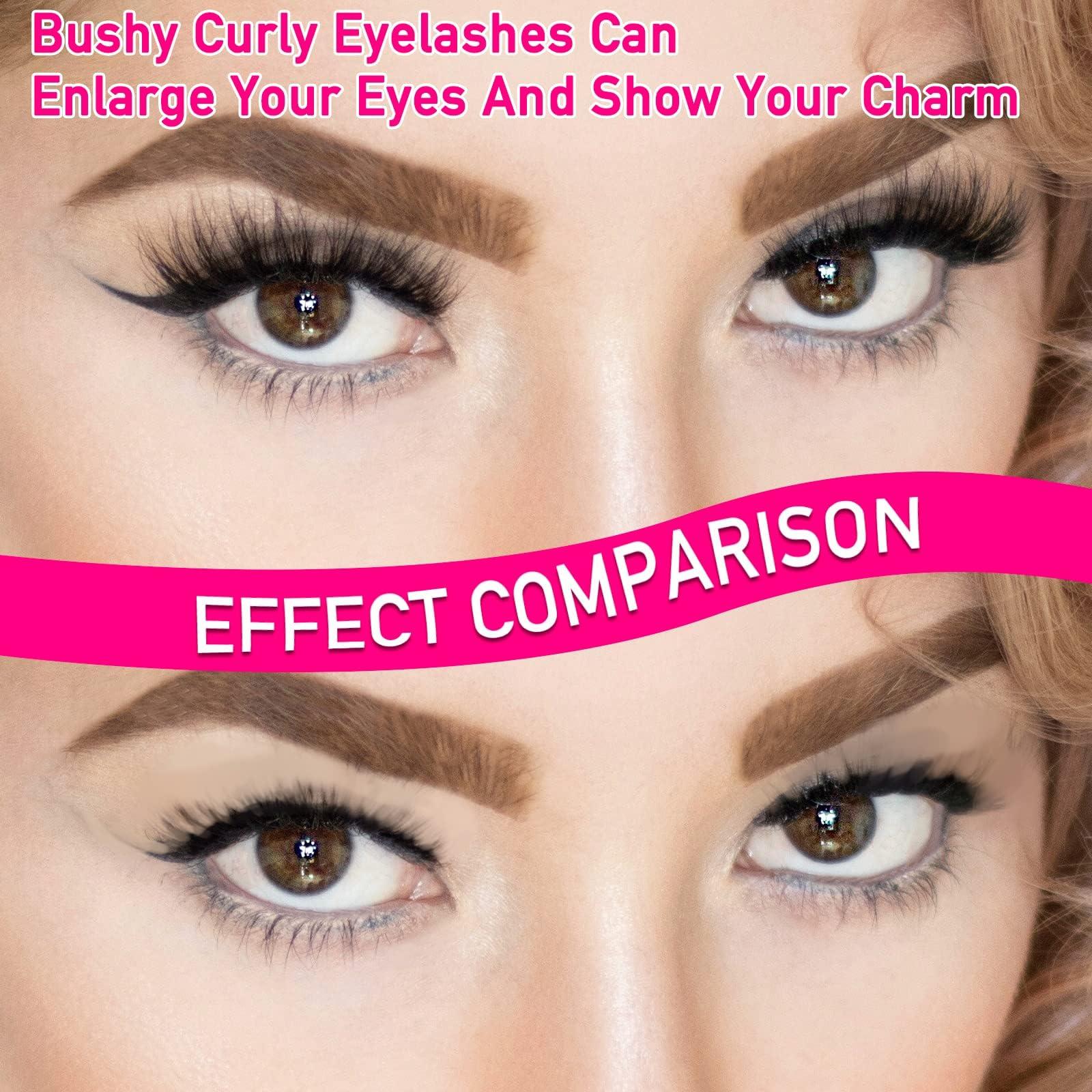 Cluster Lashes DIY Eyelash Extension, Individual Manga Lashes Clusters Natural Look Little Devil Wispy Mixed Length DIY Lash Reusable Natural Soft Lashes Clusters 3D Cosplay Makeup Halloween (A6) 3