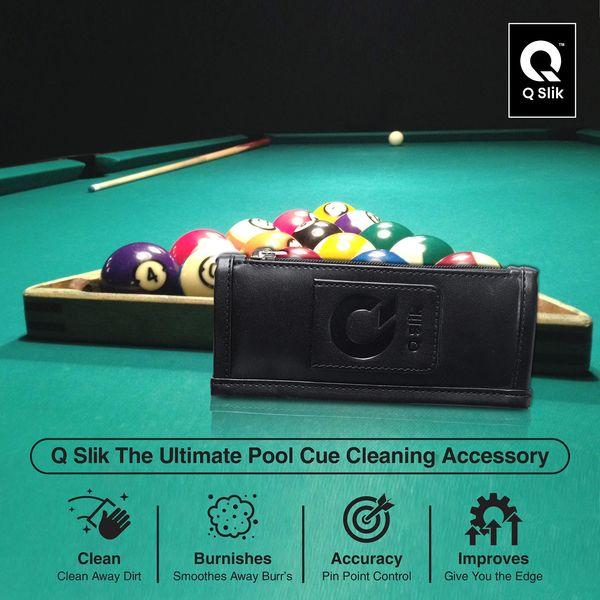 Q Slik Ultimate Pool Cue Cleaner and Cue Burnisher - Game Changer Billiards Accessories for Increased Accuracy - Clean, Burnish, Lubricate and Improve Your Game in One Simple Process 3