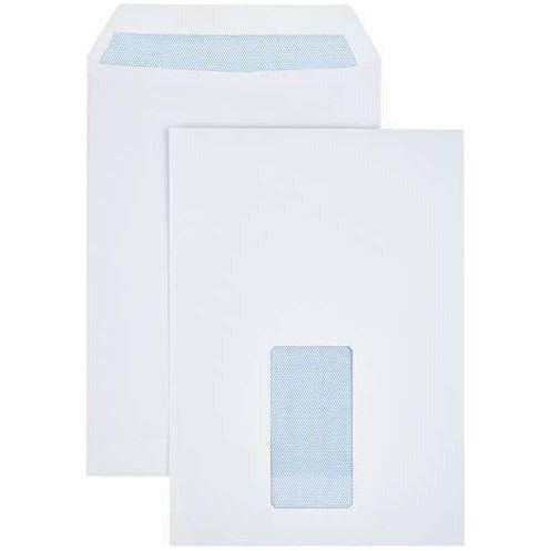 AmazonBasics C5 Self-Seal Envelopes, White, Window, 90 GSM, 500 Pack 0