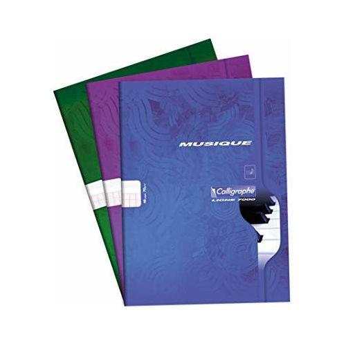 Calligraphe 564C - 7000 Range, Music & Singing Notebook 21 x 29, 7 cm 48 Pages Large Squares and 10 Strokes 70 g, Offset Cover Purple 0