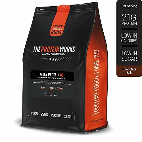 THE PROTEIN WORKS Whey Protein 80 (Concentrate) Powder | 82% Protein | Low Sugar, High Protein Shake | Chocolate Silk | 2 Kg 1