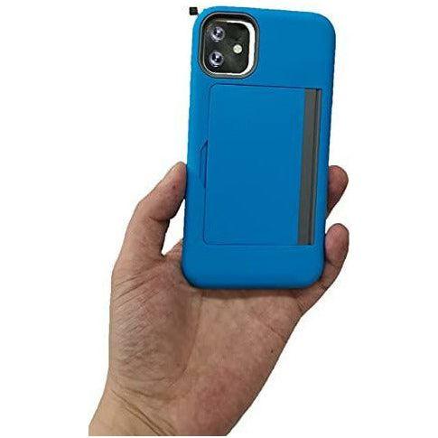 CP&A Protective Phone Case, Shockproof Case for iPhone 11 Pro -6.1inch, Wallet Case Cover, Heavy Duty Rubber Bumper, Card Holder Slot, Cover Bumper for iPhone 11 Pro -6.1inch (15.5cm) (Sky Blue) 3