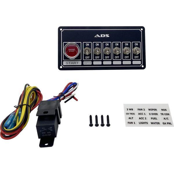 X-AVION Waterproof 6 Gang Racing Switch Panel, ON/Off Switch Panel for Car, Marine, Boat, Truck 1