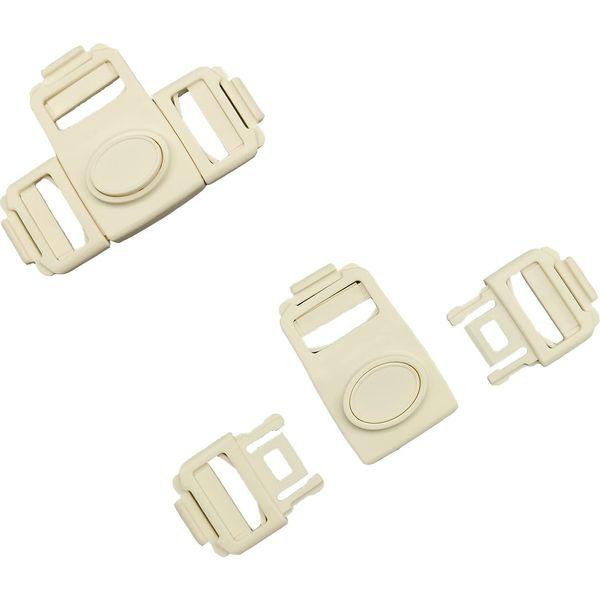 JEESHAN 20PCS 25mm Three Point Plastic Buckles 3 Way Quick Center Release Quality T-shaped No Sewing Buckle Replacement