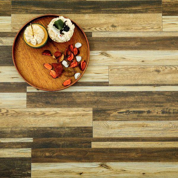 Self Adhesive Floor Planks, Floor Tiles Self Adhesive, Vinyl Flooring Planks Peel and Stick Floor Tiles Wood Effect for Kitchen Bathroom Living Room Waterproof 90X15cm 16pcs（2.16㎡） 0