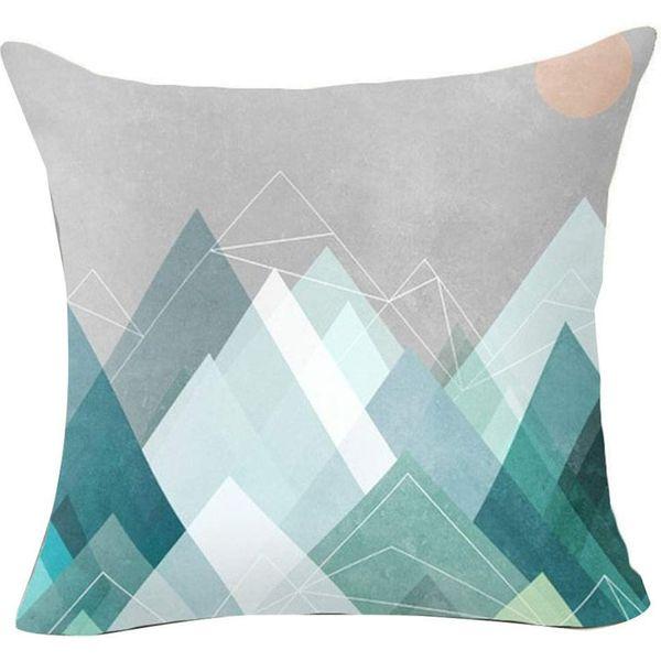 Hangood Geometric Cushion Covers 20x20 Soft Plush Throw Pillow Covers 50cm x 50cm Set of 4pcs Teal 2