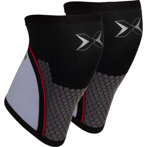 PICSIL Neoprene Cross Training Hex Tech Knee Pads, 5/7mm, Used by Weightlifting Champions, Additional Support, Unisex (XL, 5mm grey) 0
