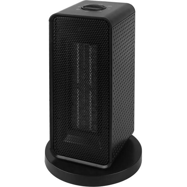 Electric Ceramic Fan Heater 90° Oscillating Portable with Overheat &Tip-over Protection 2 Heat Settings & Fan Only Mode Low Noise Space Heater for Home Office Black