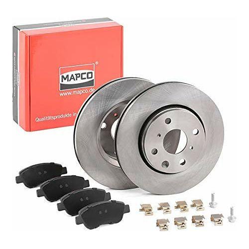 Mapco 47355 brake set brake discs with brake pads front axle 2