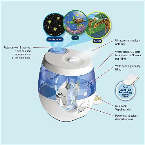 Vicks VUL575 Sweet Dreams Cool Mist Humidifier with Image Projector 3