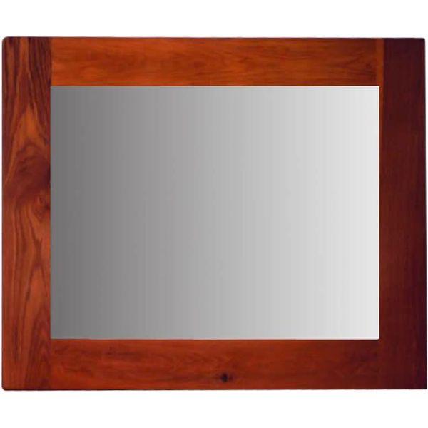 Aorutrice OAK Mirror Large Wall OAK Lacquer Finished 75 x 60cm Large Mirror Solid Wooden Framed