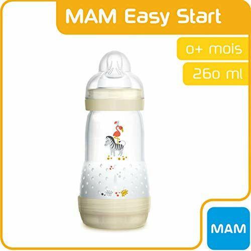 MAM Anti-Colic Baby Bottle 260ml 0 Month + Flow 2 - White 3