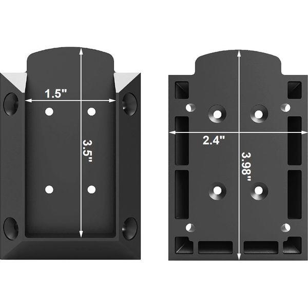 KASTFORCE 12pcs Deck Railing Brackets Connectors for 2x4 (1.5"x3.5") Railing Wood Post with 96 pcs Rust-Free Steel Screws Available for Different Railing Angles KF4012 1