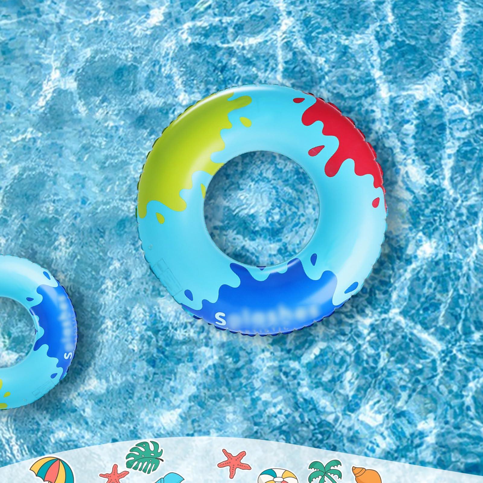 Raveparty Rubber Ring, Swim Ring Inflatable Ring Rubber Rings for Kids Pool Inflatables for Kids Swimming Ring for Summer Pool Party Seaside Swimming (G, 70) 4