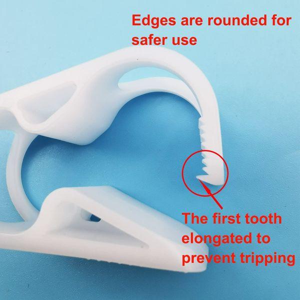 50PCS 10-16mm Plastic Tubing Clamps 8 Grades Adjustable Tube Clamp Shut Off Flow Control Laboratory Industry Hose Clip Pinch 2