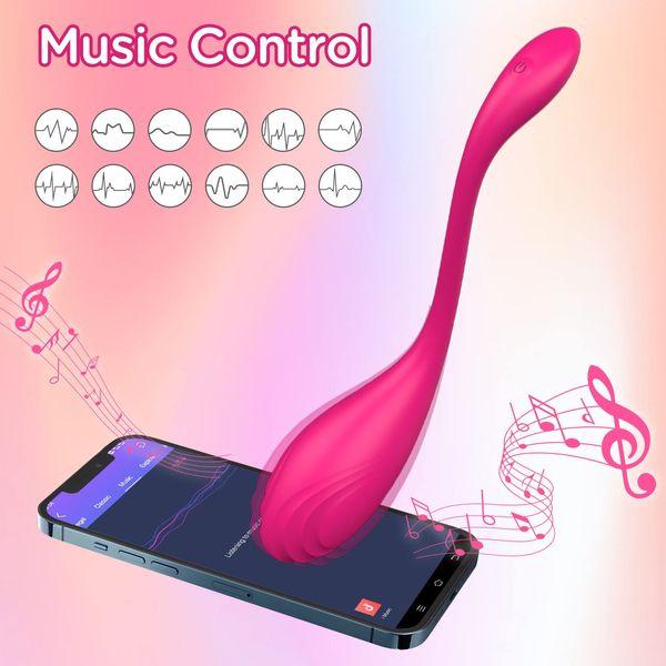 APP Control Love Egg Vibrator, XOPLAY Vibrating Bullet Vibe for Women Couples Adult Sex Toys, Waterproof & Rechargeable G spot Clitoral Stimulator (Rosy) 4