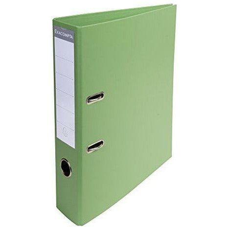 Exacompta Prem'Touch PVC Lever Arch File, 2 Ring, 70 mm spine, A4 - Lime 0