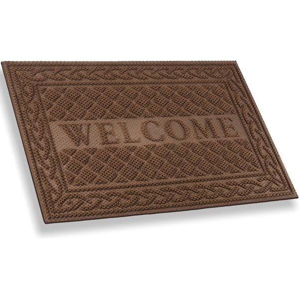 Mibao Welcome Door Mat 40 X 60 Cm, Outdoor Entrance Door Mat, Anti Slip Durable Front Door Mat Outside, Shoes Scraper Doormat for Outdoor and Indoor, Rust Mat 0