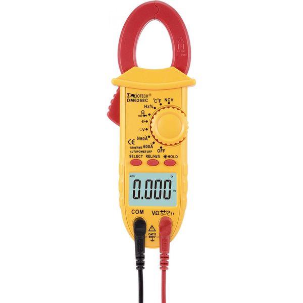 sourcing map Handheld Digital Multimeter Ammeter ACV AC DCV Volt Current Ohm Resistance Capacitance Frequency Temperature Continuity Diode Circuit Clamp Meter 3