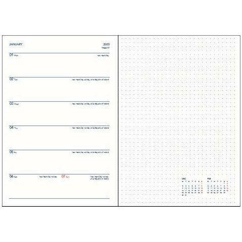 Collins Serendipity B6 Week to View 2020 Diary - Grey 1