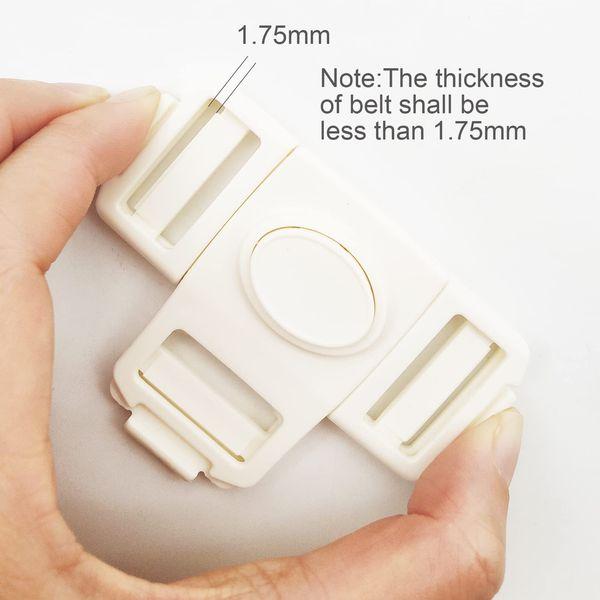 JEESHAN 20PCS 25mm Three Point Plastic Buckles 3 Way Quick Center Release Quality T-shaped No Sewing Buckle Replacement 1