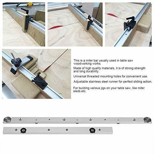 Miter Bar, 450mm /300mm Aluminium Alloy Miter Bar Slider Table Saw Gauge Rod Wood Working Tool (300mm) 1