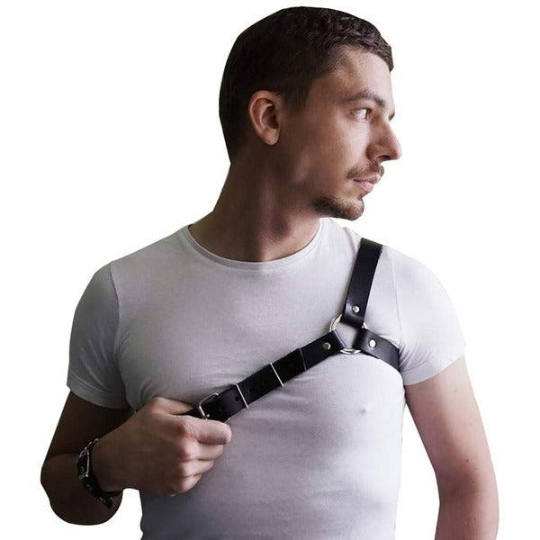 Men's Leather Chest Body Harness Belt Adjustable Buckle Straps Club Wear Costume(LM001) 0