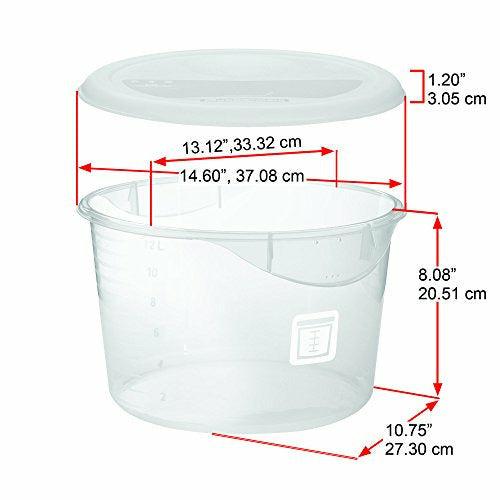 Rubbermaid Commercial Products 1980391, Food Storage Container Lid, Round, Purple, 11.4 L 1