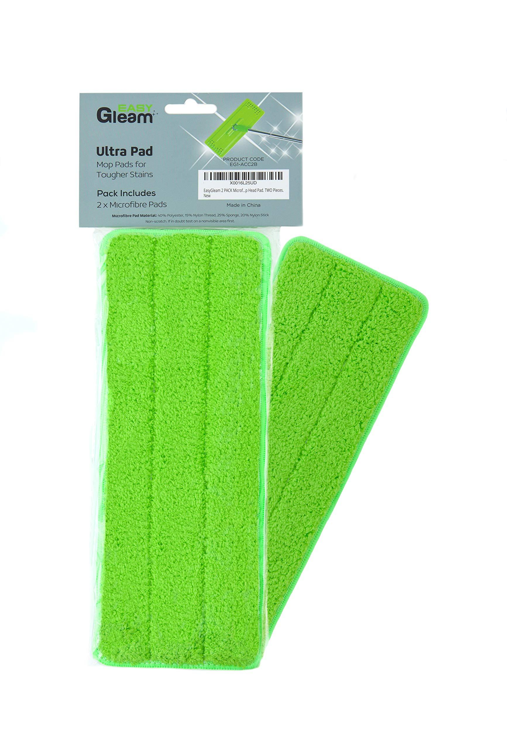 Easy Gleam Microfibre Mop Pad Replacement 32 x 12 x 0.7 cm for EasyGleam Flat Mop and Bucket. Suitable for all floor types and machine washable. Super Absorbent and Ecological, Microfiber. 0