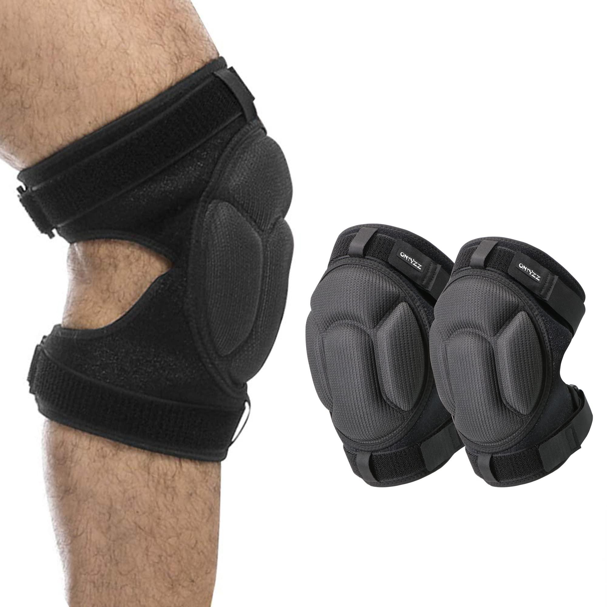 ONTYZZ Knee Braces Thickening Soft Adjustable Knee Support for Kneeling Hiking Gardening Cleaning Work Volleyball Knee Pads Adults with Adjustable Straps Knee Protector to Guarantee a Good Hold M 0