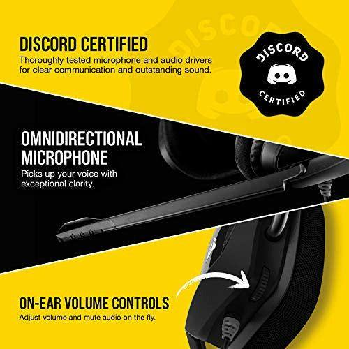 Corsair VOID ELITE Surround Gaming Headset (7.1 Surround Sound, Optimised Omnidirection Microphone with PC, PS4, Xbox One, Switch and Mobile Compatibility) Black 3