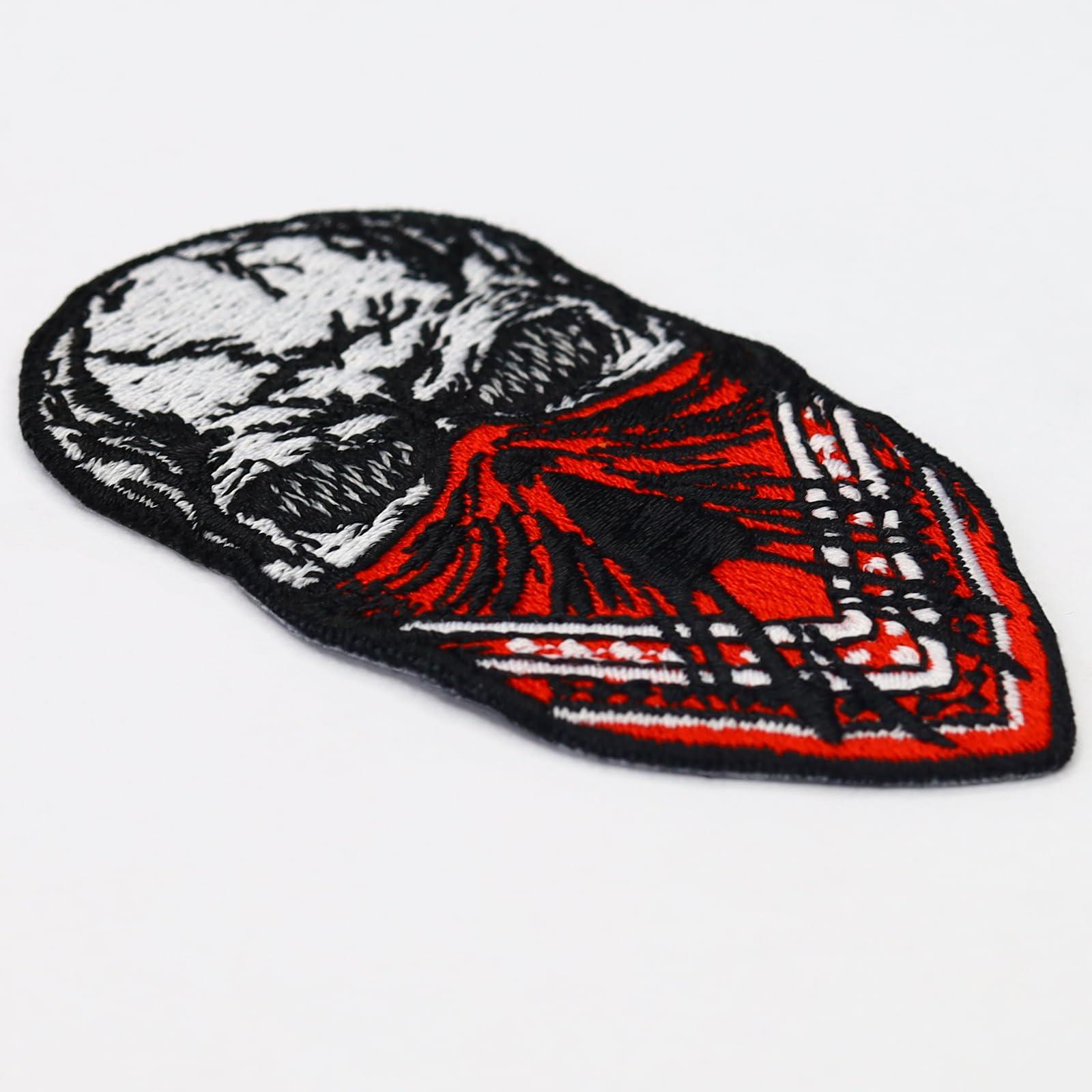 Biker Patches Banditos Biker Patches for Leather Vest | Skull Patches for Vest | Skull mask Patches Iron on sew on Motorcycle Accessory | 75x45 mm 4