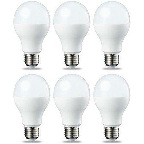 Amazon Basics LED E27 Edison Screw Bulb, 9W (equivalent to 60W),Warm White - Pack of 6 [Energy Class A+] 0