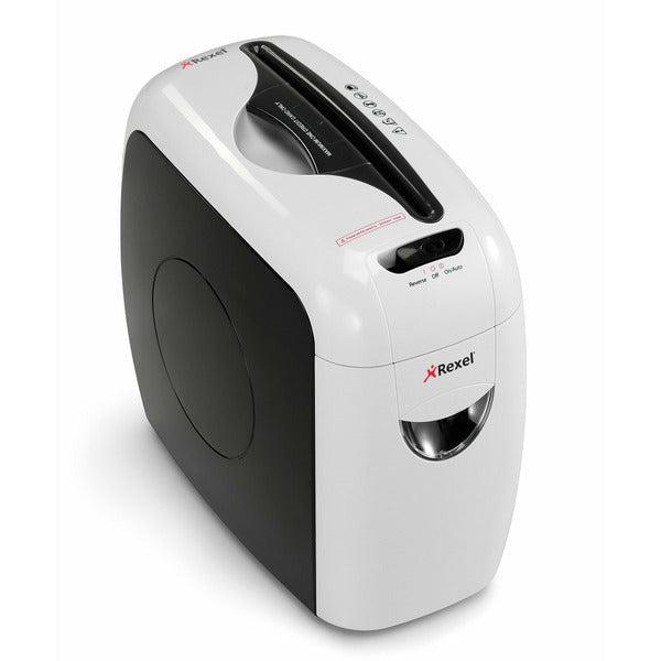 Rexel 2101942UK Style 5 Sheet Manual Cross Cut Shredder for Home or Small Office Use, 7.5 Litre Removable Bin, White 0