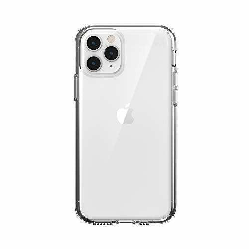 Speck iPhone 11 Pro Case - Presidio Stay Clear - Ultra-Slim Protective Anti-Scratch Hard Cover Compatible with Qi Wireless Charging - Clear 1