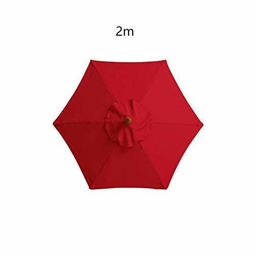 Zacha Parasol Canopy Keep Cool Outdoor Durable Polyester For Patio Umbrella sy Install Waterproof Garden Replacement Cover Shade Anti UV Backyard(Black) 2