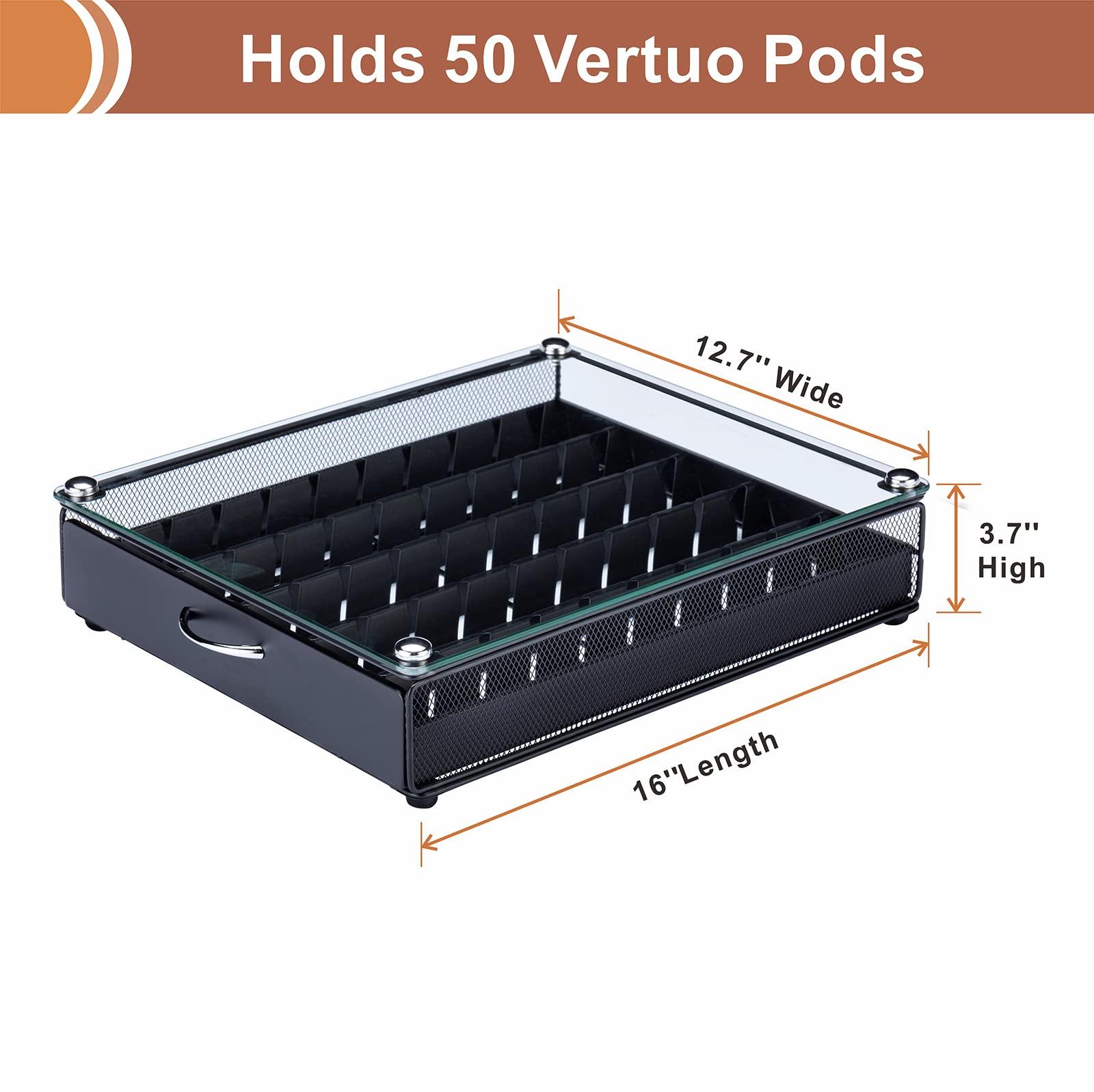 Rice rat for Nespresso Pods Holder Vertuo Pod Holder for Vertuoline Capsules （50 pods） 1