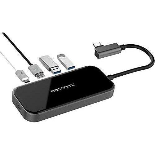 ARCANITE Premium USB-C Hub, 100 W Output, 4K x 2K HDMI, 2 USB 3.0 Type-A Ports, Aluminium and Glass Exterior 0