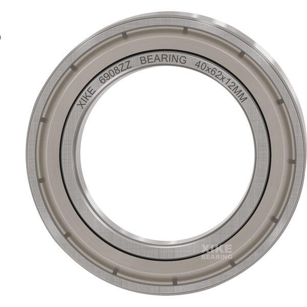 XIKE 6908ZZ Ball Bearings 40x62x12mm Bearing Steel and Metal seals, Pre-Lubricated, 6908-2Z Deep groove ball bearing with seals or shields, Pack of 10. 3