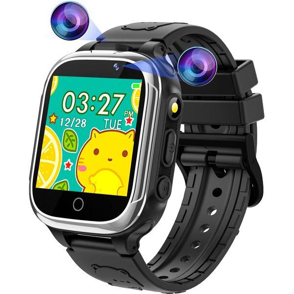 Kesasohe Kids Smart Watch, 24 Games Smartwatch for Kids with 2 HD Cameras, Pedometer, MP3, Music Calculator, Alarm,Clock, Children's Watch for boys girls from 3 to 12 Years Christmas Birthday Gifts.